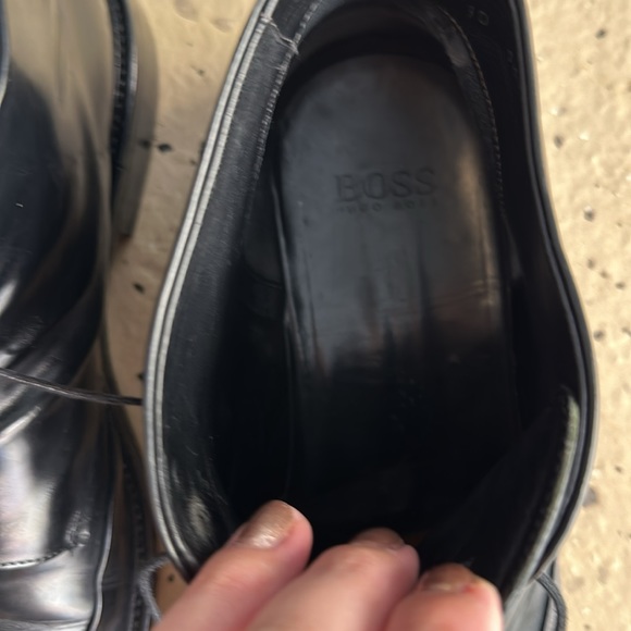 BOSS by HUGO BOSS Black Leather Boots Men’s - Picture 4 of 10